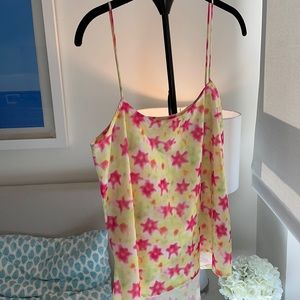 Millau yellow and pink star tank